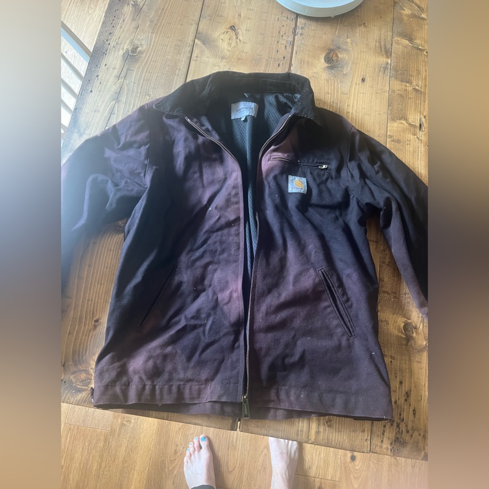 Carhartt WIP Men's Deep Black purple fade Jacket